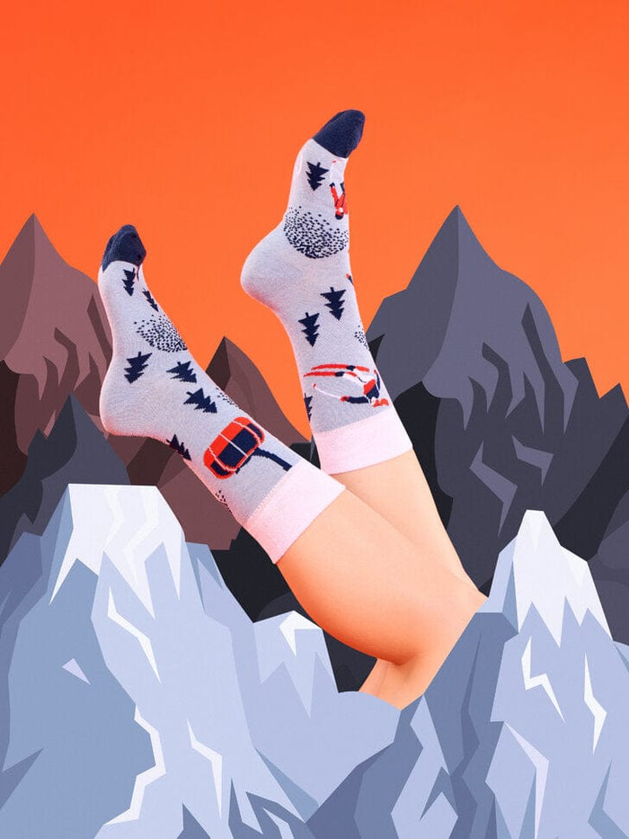 Le Bar a Chaussettes - Chaussettes Coton Recyclé Plaisirs d'Hiver