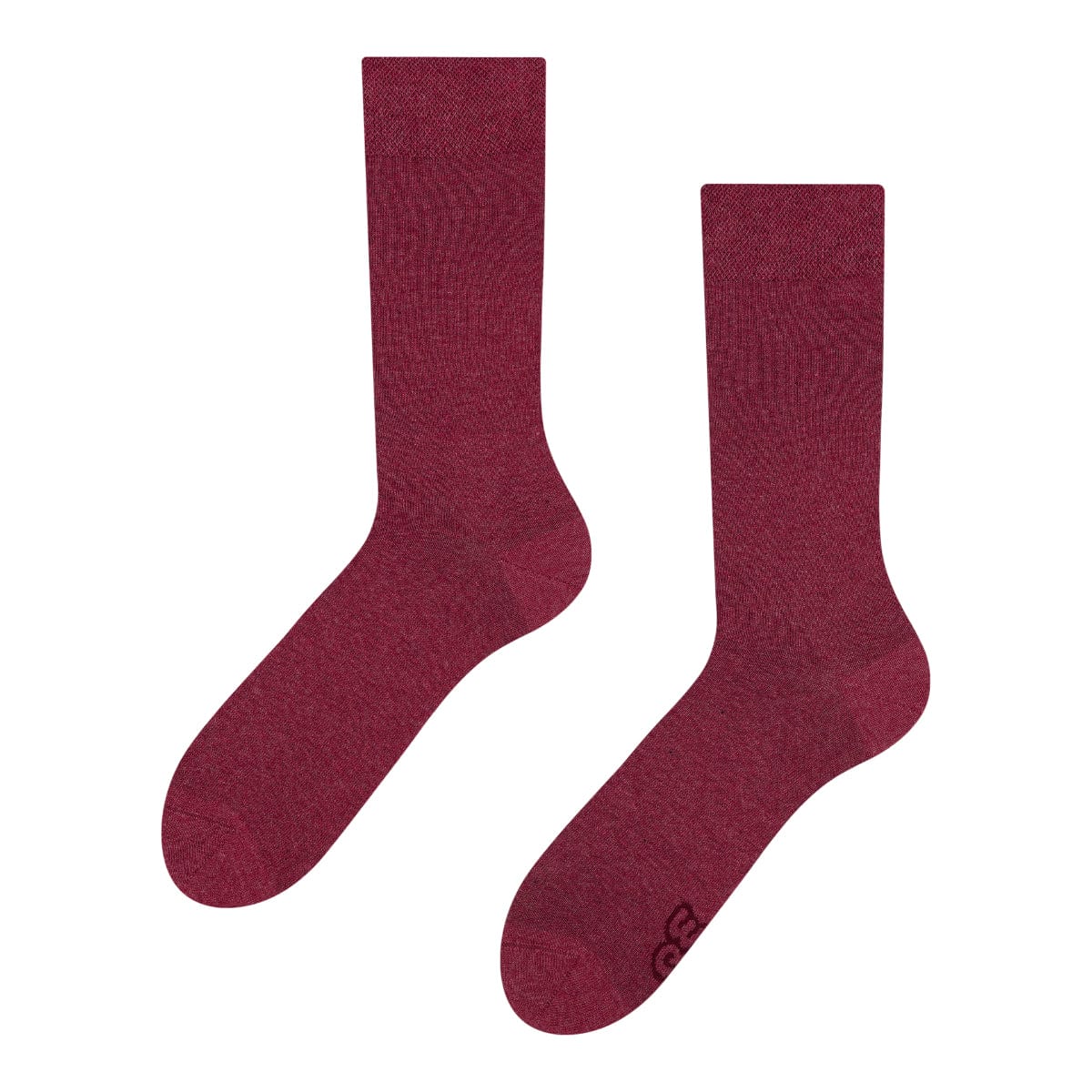 Le Bar a Chaussettes - Chaussettes Coton Recyclé Unies Bordeaux