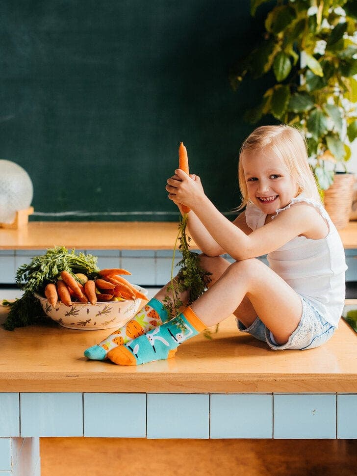 Le Bar a Chaussettes - Chaussettes Enfants Lapins et Carottes