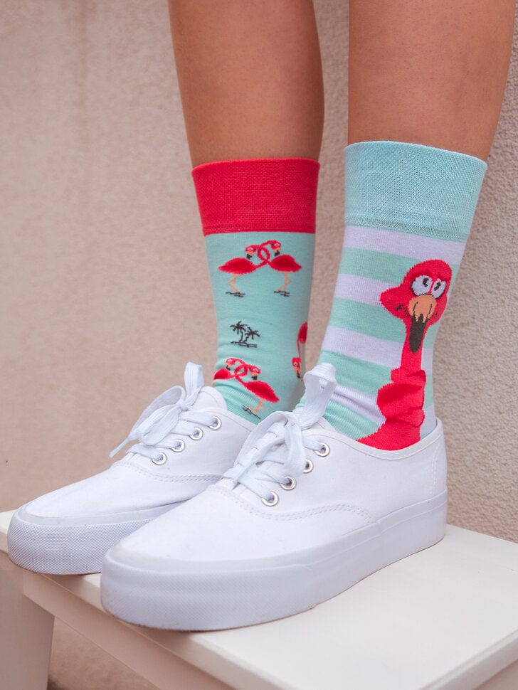 Le Bar a Chaussettes - Chaussettes Nœuds de Flamants