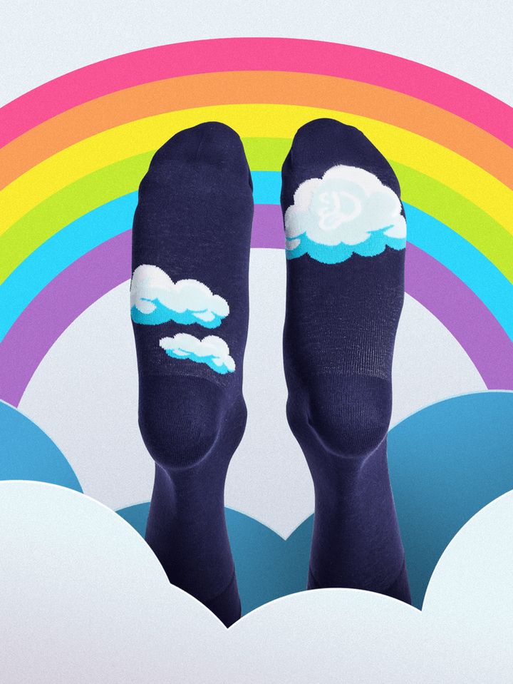Le Bar a Chaussettes - Chaussettes Nuages Cachés