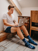Le Bar a Chaussettes - Chaussettes Originales Binaire 0 et 1