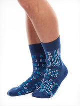 Le Bar a Chaussettes - Chaussettes Originales Binaire 0 et 1