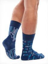 Le Bar a Chaussettes - Chaussettes Originales Binaire 0 et 1