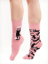 Le Bar a Chaussettes - Chaussettes Originales Chats roses