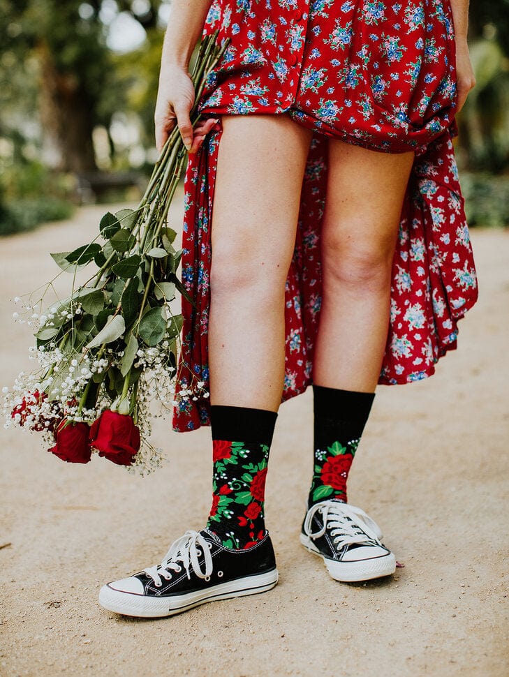 Le Bar a Chaussettes - Chaussettes Roses Rouges