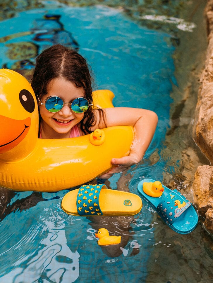 Le Bar a Chaussettes - Claquettes Enfants Originales Canards de Bain