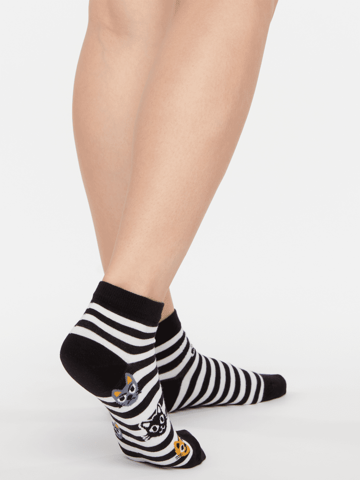 Le Bar a Chaussettes - Socquettes Chats et Rayures