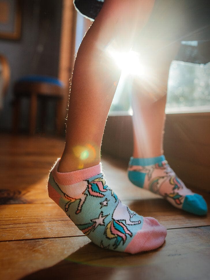 Le Bar a Chaussettes - Socquettes Enfants Licornes Arc-en-ciel
