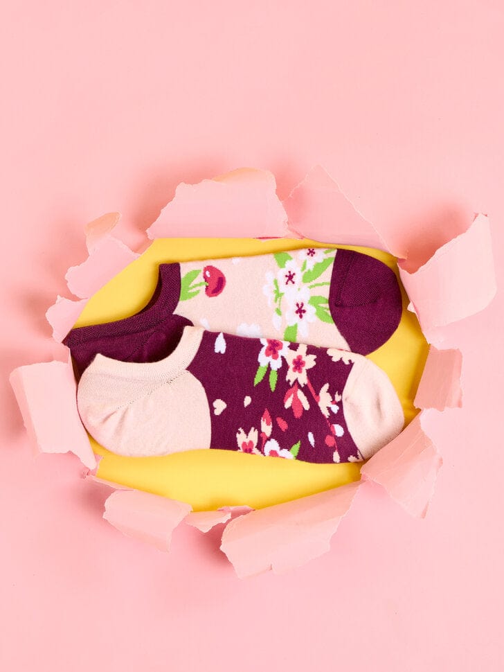 Le Bar a Chaussettes - Socquettes Invisibles Fleurs de Cerisier