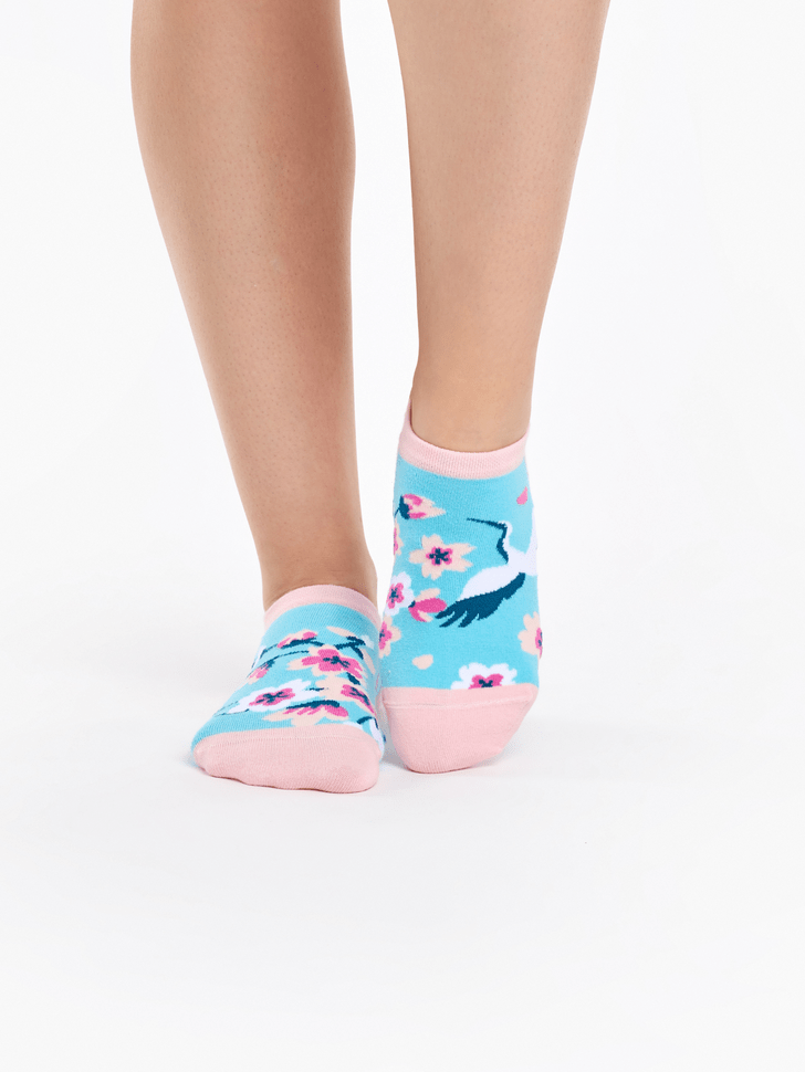 Le Bar a Chaussettes - Socquettes Invisibles Sakura & Héron