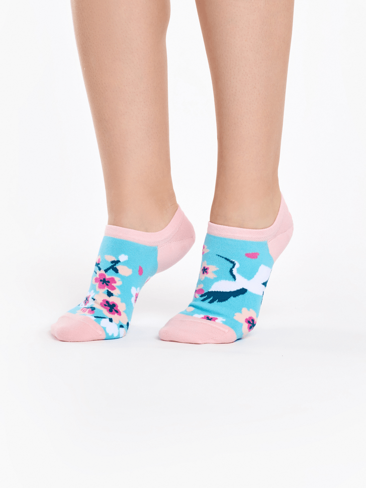 Le Bar a Chaussettes - Socquettes Invisibles Sakura & Héron